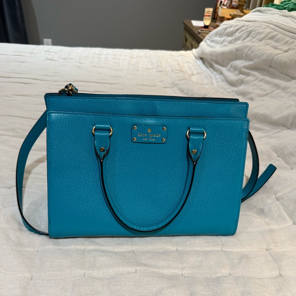Kate Spade Wellesley Durham convertible tote teal